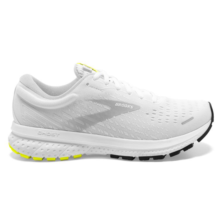 Brooks Ghost 13 Mens Road Running Shoes - White/Nightlife - Indonesia (BTUD-52493)